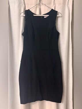 Candie's Black Sleeveless Midi Sheath Dress